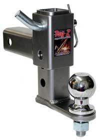 Tag-z Mount Adj. 6drop 1 Hole, Fitted with a 50mm Ball, ATV UTV Quad Hitch Mount