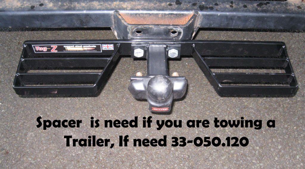 Tag-z Double Tow Bar Step Black, Van / Truck / Lorry / Pickup