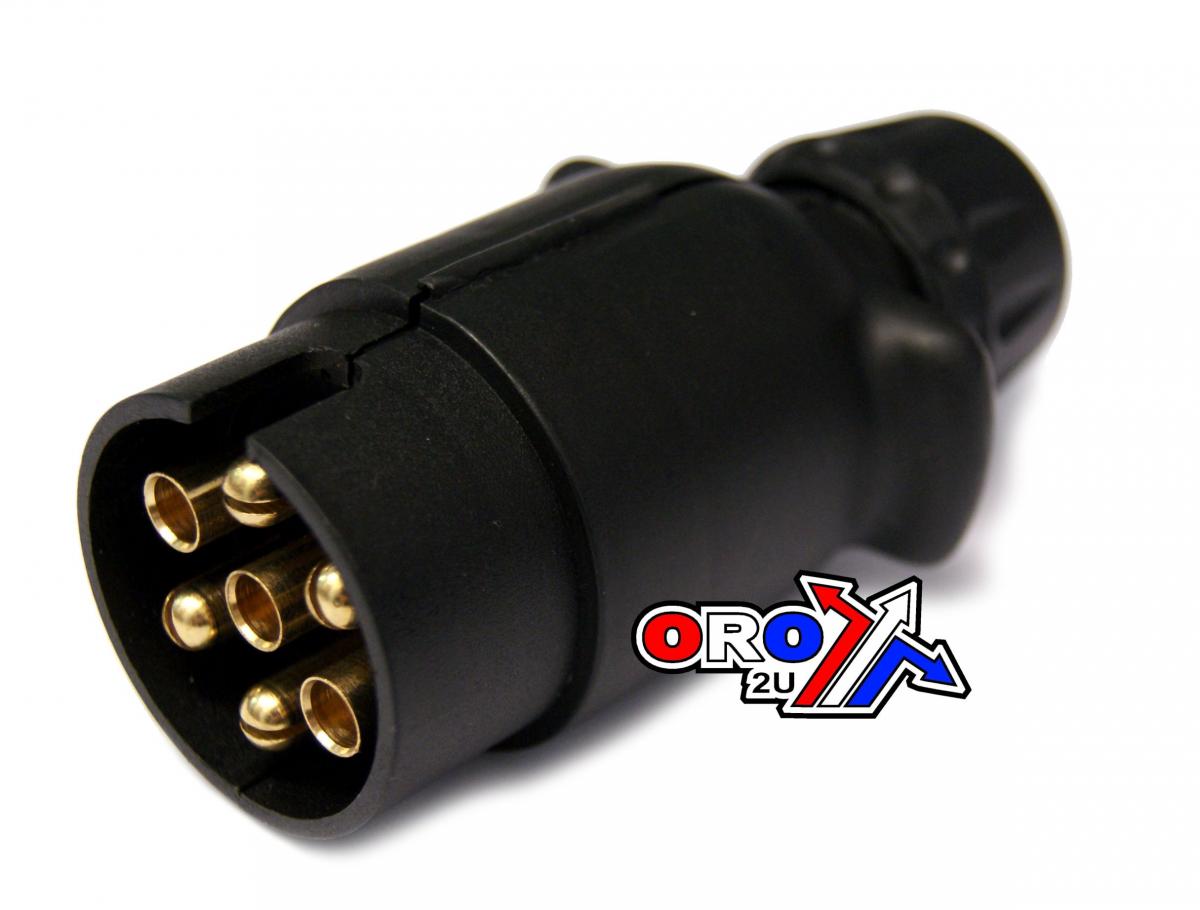 Dirt Racing 7 Pin Plug Plastic Terminal, Trailer7pin Plug / Each, Re 6001