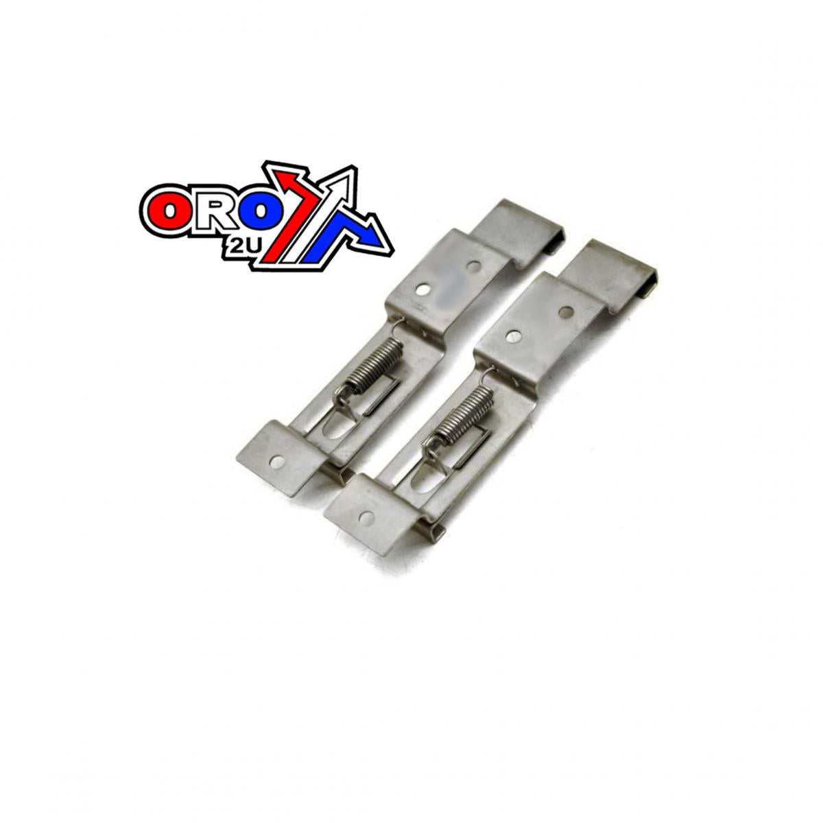 Dirt Racing Number Clip on Plate Holder, Stainless Steel / Pair, Trailer Plate Holder / Std Plate Size