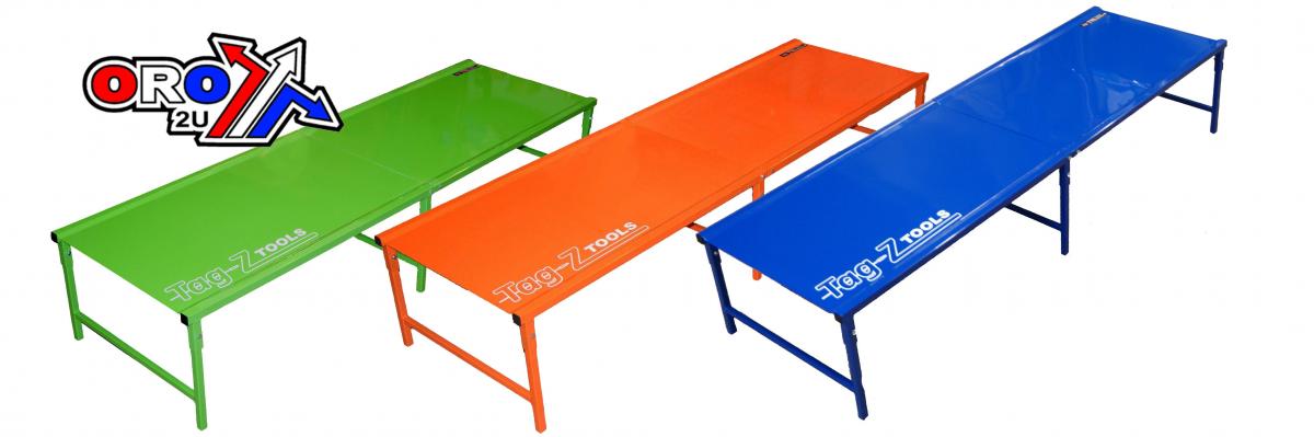 Tag-z Motorcycle Workbench 440, YZ Blue, Bike Work Bench, 42kg Freight Charge L115xh20xw70cm