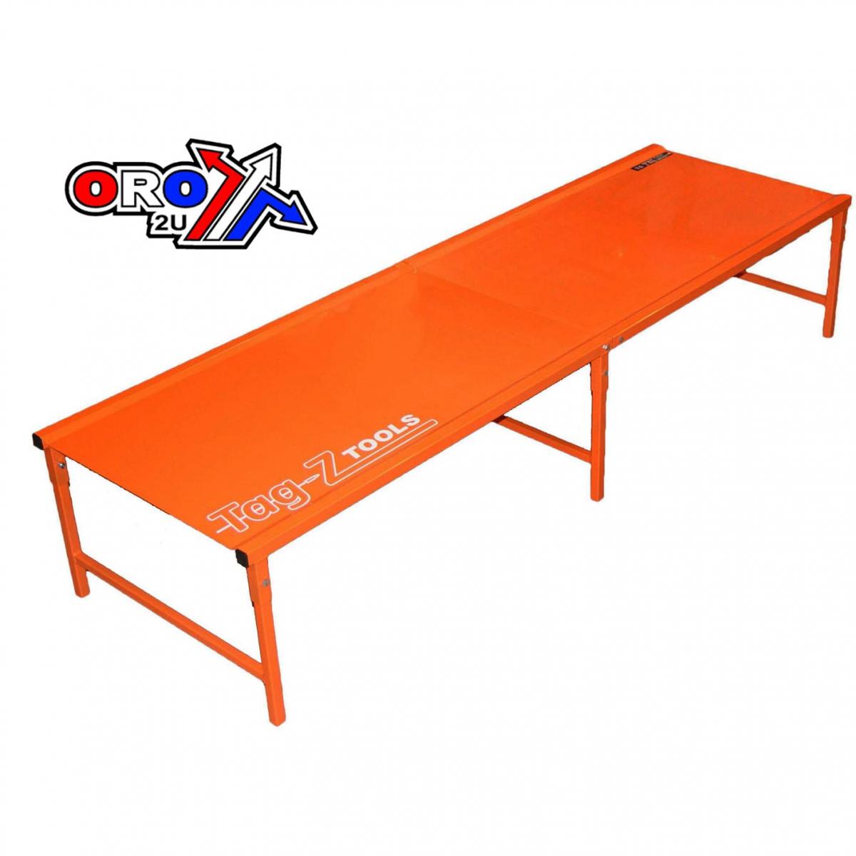 Tag-z Motorcycle Workbench 440, KTM Orange, Bike Work Bench, 42kg Freight Charge L115xh20xw70cm