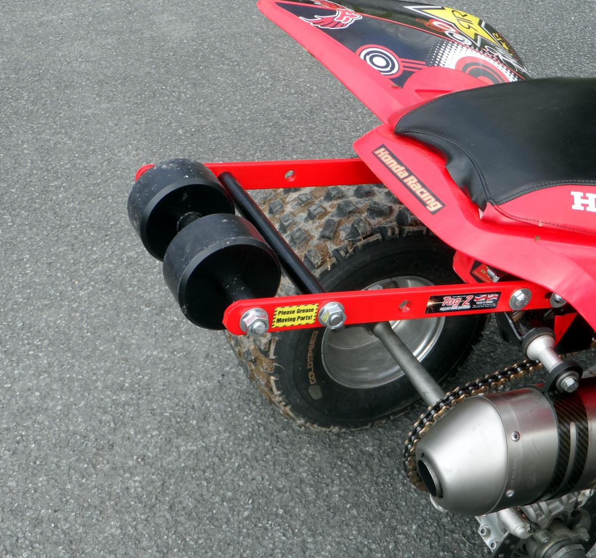 Tag-z Wheelie Bar 2 Roller Tag-z Blue, ATV Quad Wheelie Saver / Catch, 3.4kg 34x22x7cm