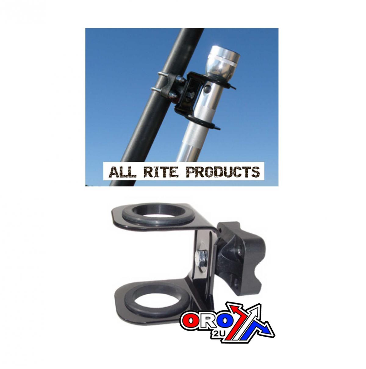 All Rite Products Rack Flashlight Holder, ATV Quad UTV Light Holder