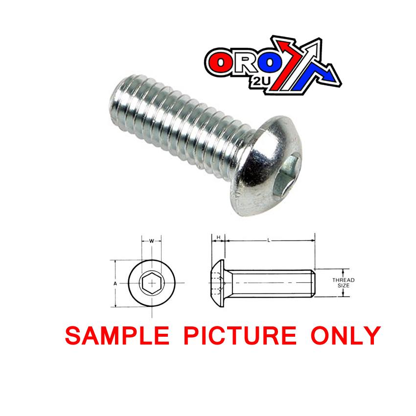 Tag-z M6x25 Button Head Bolt Bzp
