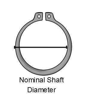 Tag-z External Circlips 22mm Black, Ext 22mm Shaft 08-338, !!!!! for Kits Only !!!!!