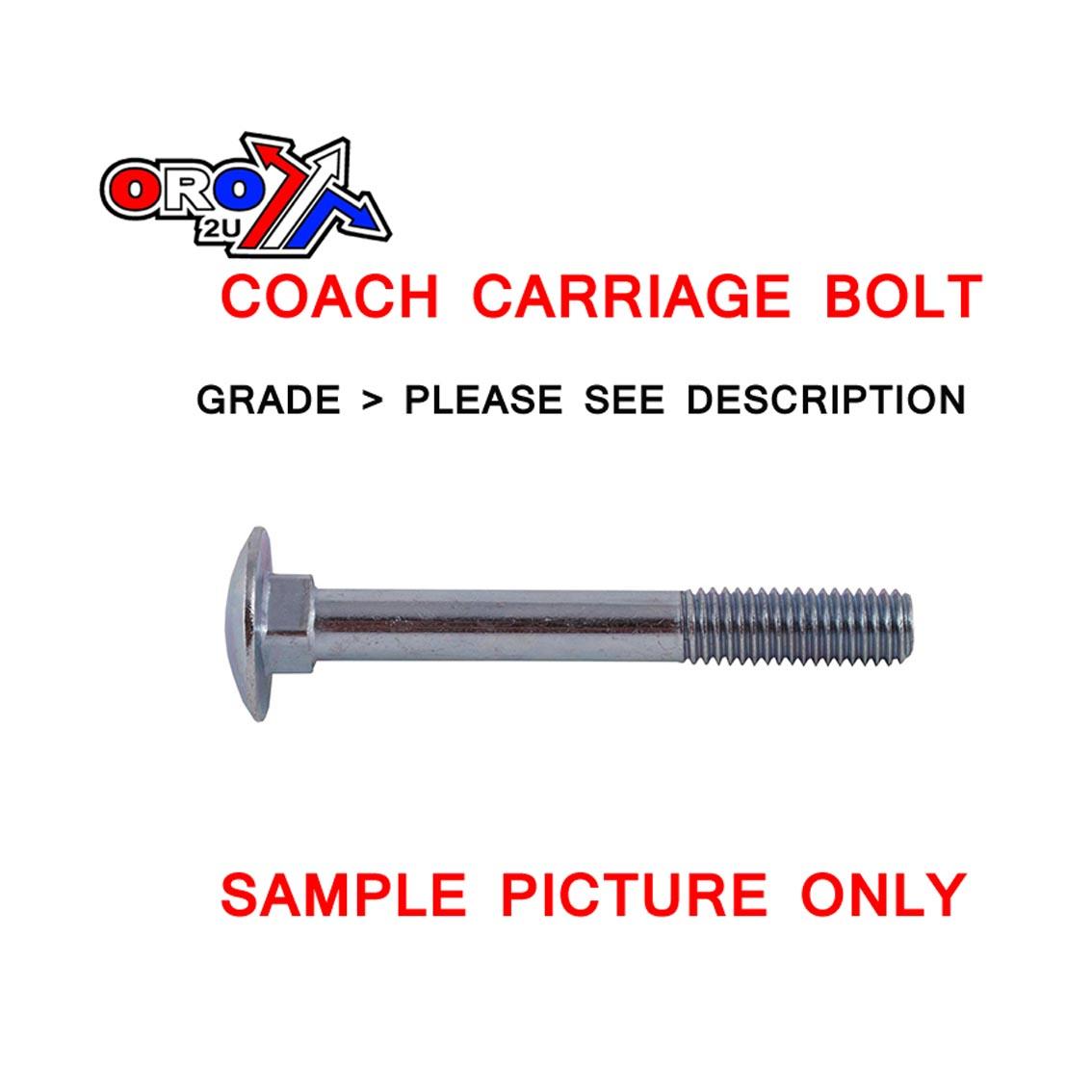 Tag-z M12x150 Coach Carriage Bolt