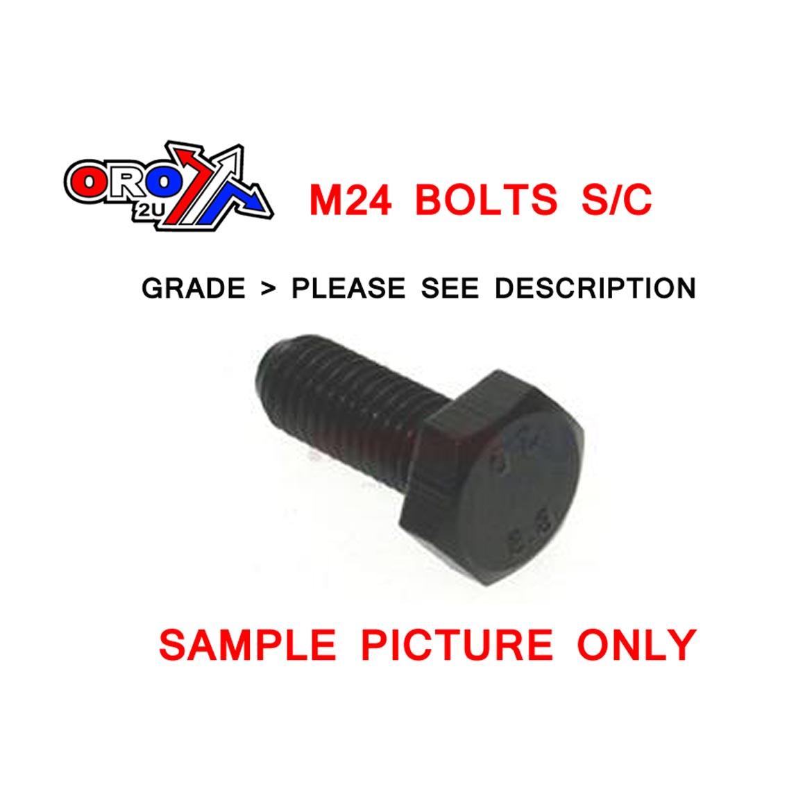 Tag-z M24x40 Bolt Hex Self Colure, Each