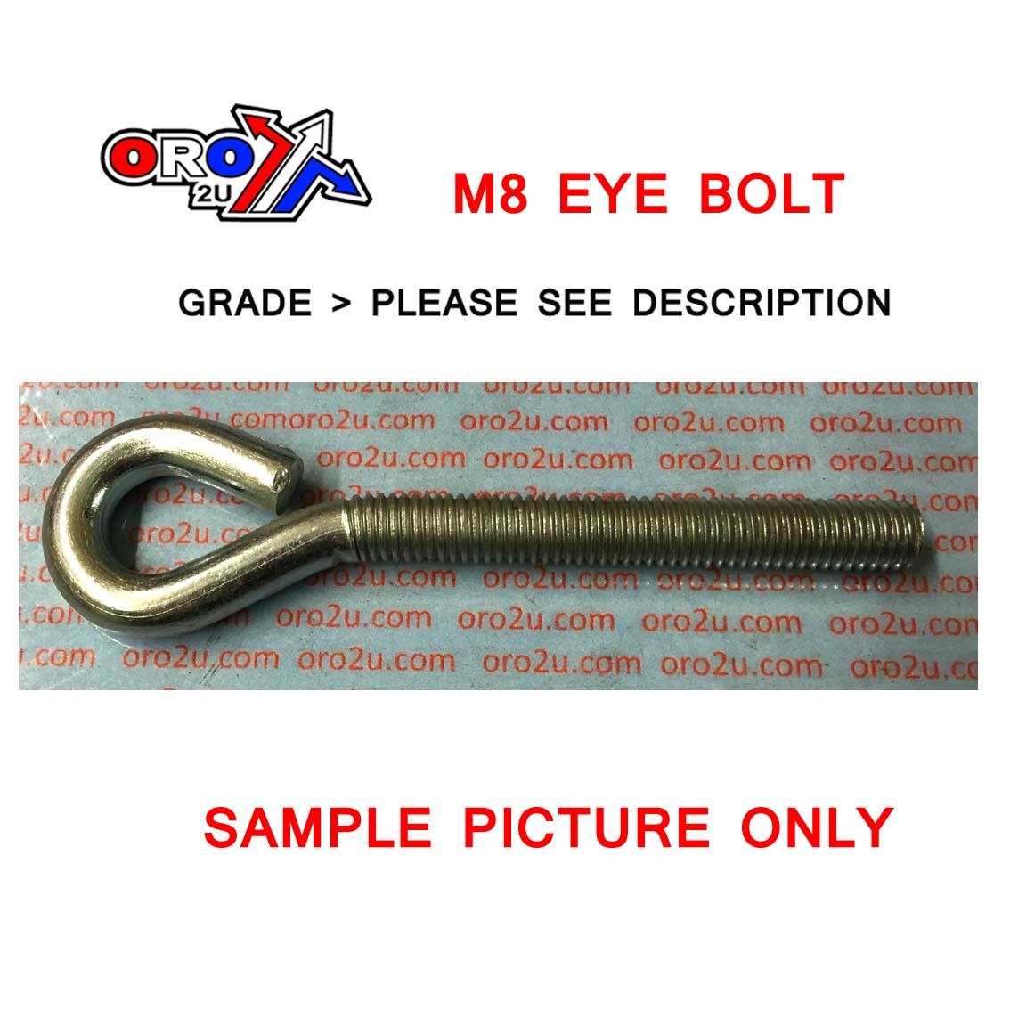 Tag-z M8x60 Eye Bolt Bzp Each