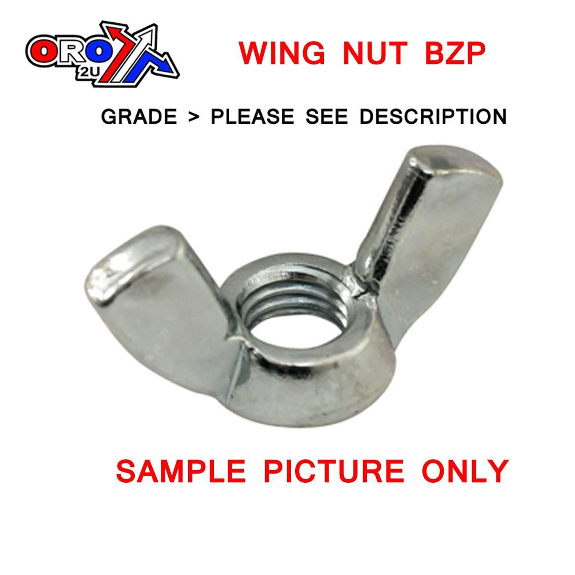 Tag-z M10 Standard Wing Nut Bzp