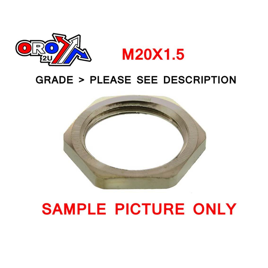 Tag-z M20x1.5 Lock Nut Bzp Each, 7067858