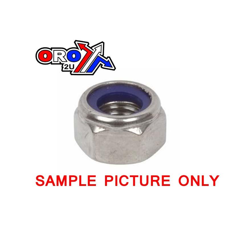 Tag-z M8 Nylon Lock Nut Bzp, Regular 9x13