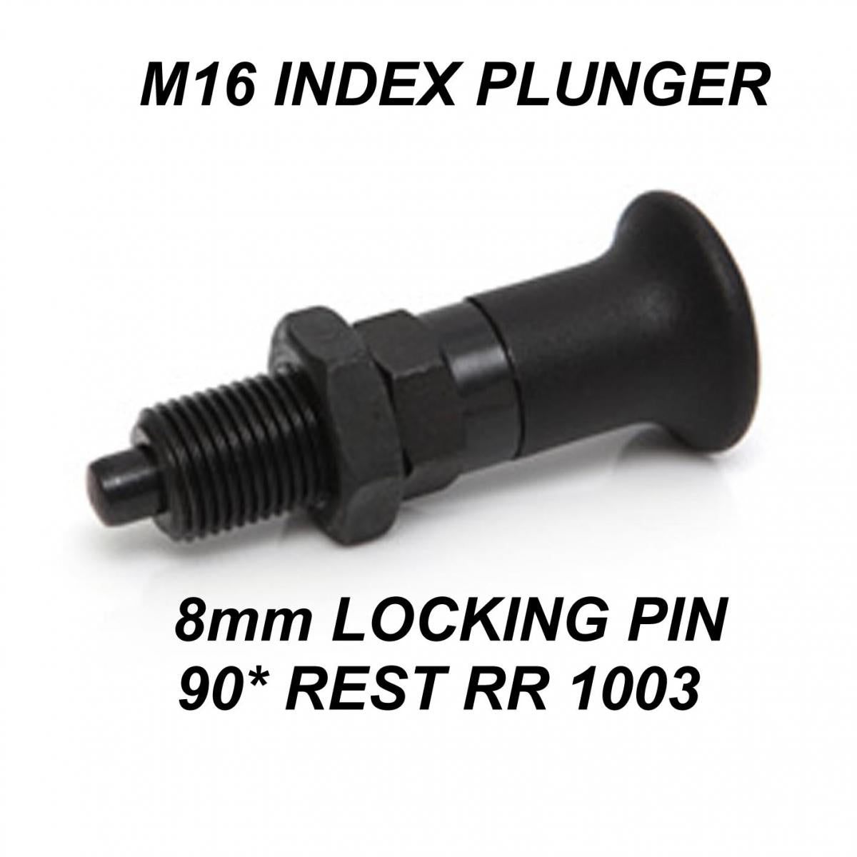 Tag-z 8mm Spring Ind Plunger M16x1.5, Index Plungler S 8mm 90*, 11834x 71108/r
