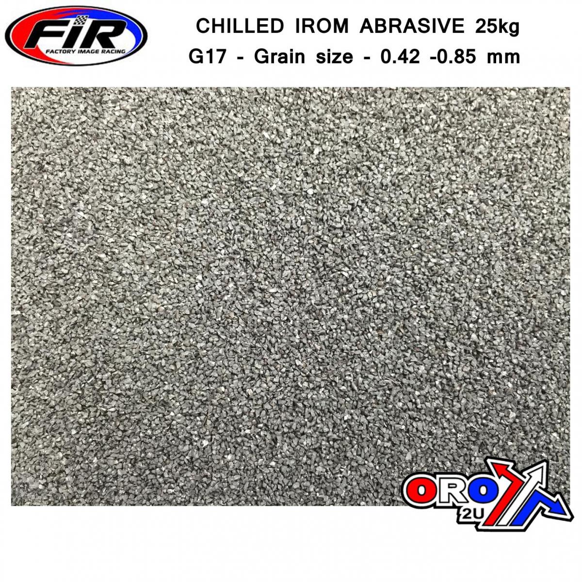 Tag-z Chilled Irom Abrasive 25kg, G17 - Grain Size - 0.42 -0.85