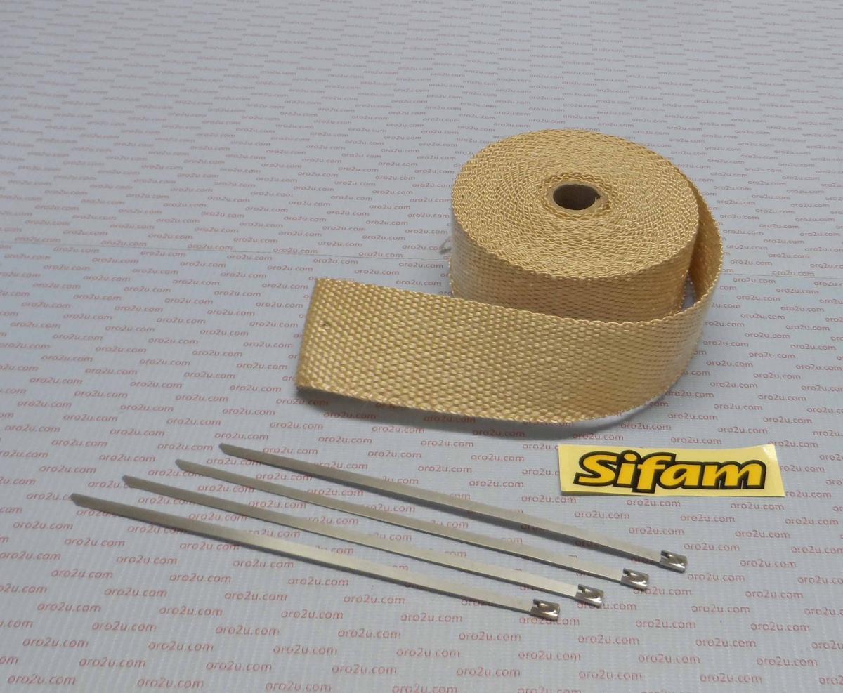 Sifam 50mm Exhaust Wrap 10m, Manifold Downpipe High Temperature Tape, BTE100C