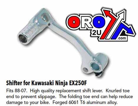 K&L Supply Shifter Lever Kawasaki EX250F, Forged, 28-1214, Road, MC