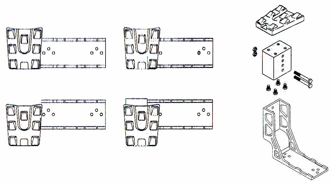 Bronco Adjustable ATV Foot Rest Peg Set for Rear Passenger - at-04350
