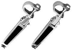 EMGO Foot Peg Set Black Rubber, Emgo 50-85408