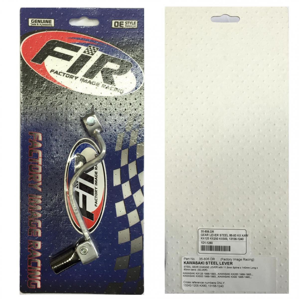 FIR GEAR LEVER STEEL 86-93 KX KAW SILVER, KX125 KX250 KX500, 13156-1240