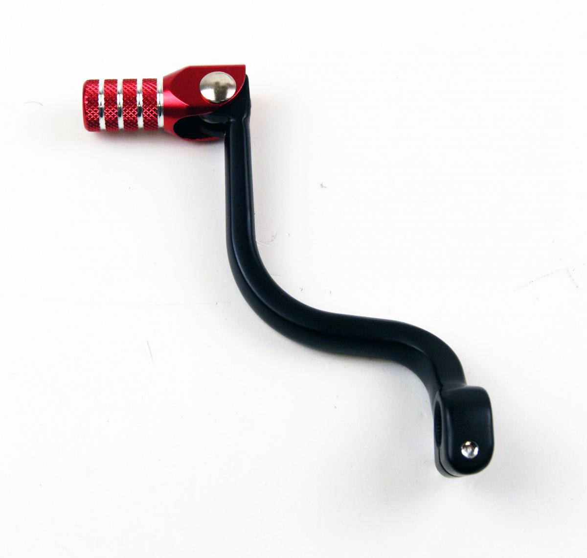 Rtech Plastics Gear Lever Alu KX Black / Red, KX125/250/500 R-levc00kx004