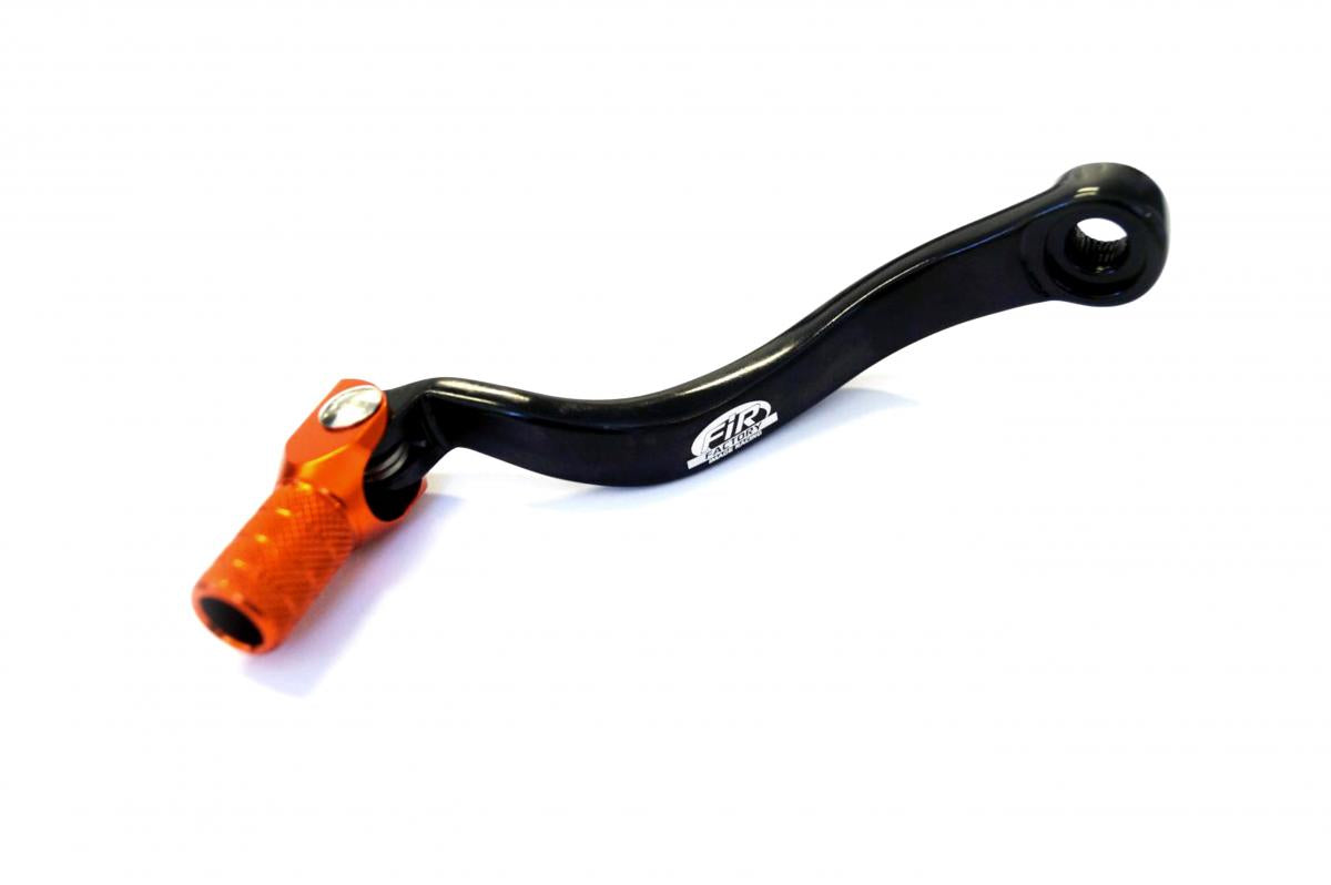 FIR Gear Lever Shift KTM SX EXC, Aluminium Forged 54734031000, Fir Brand, Black & Orange
