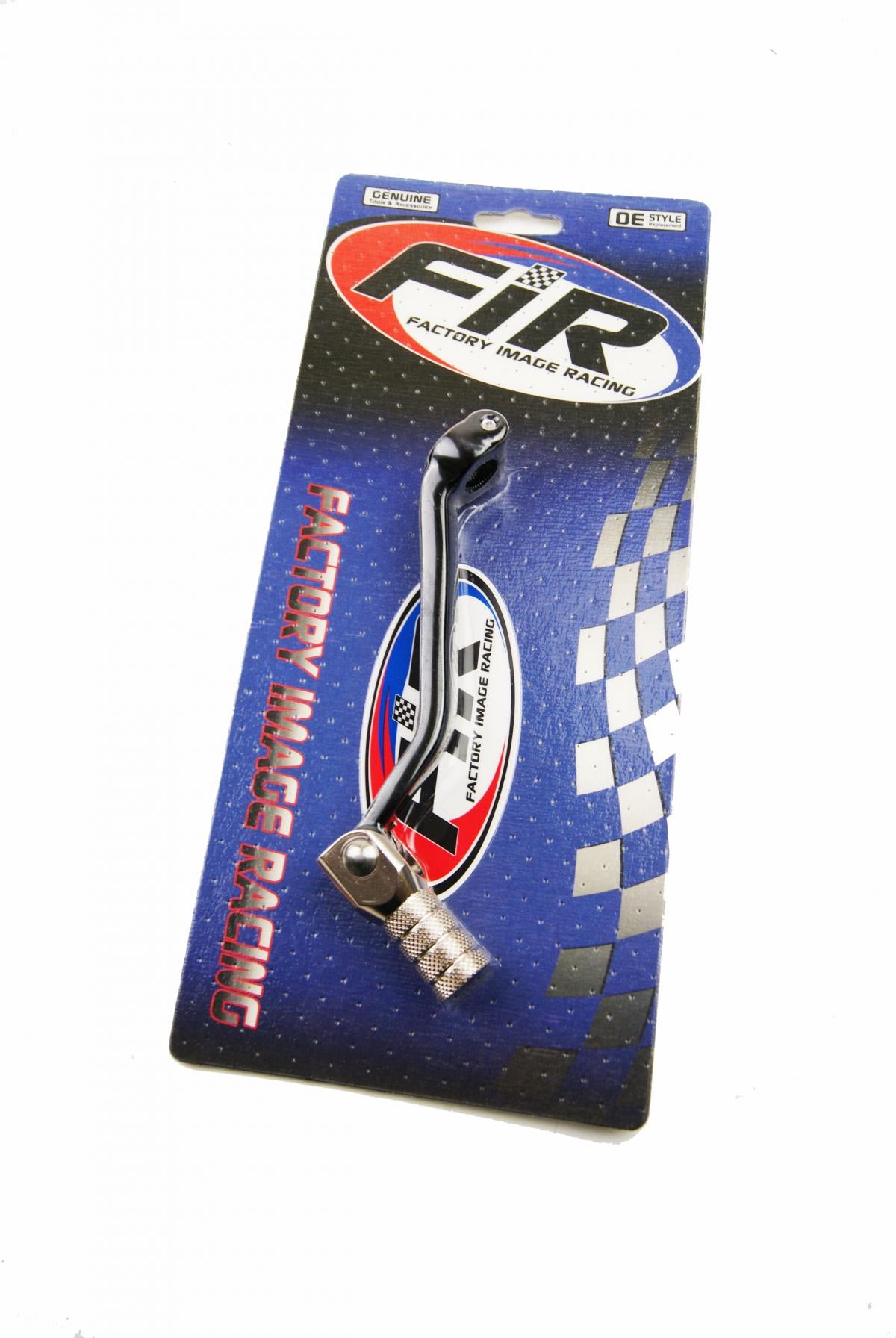 FIR Gear Lever Black KX 125 03-05, Aluminium Forged 13156-1493, Fir Brand, Black & Titanium