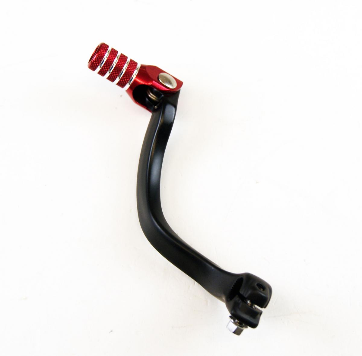 Rtech Plastics Gear Lever Alu. Black / Red, RM125/250r-levc00rm003