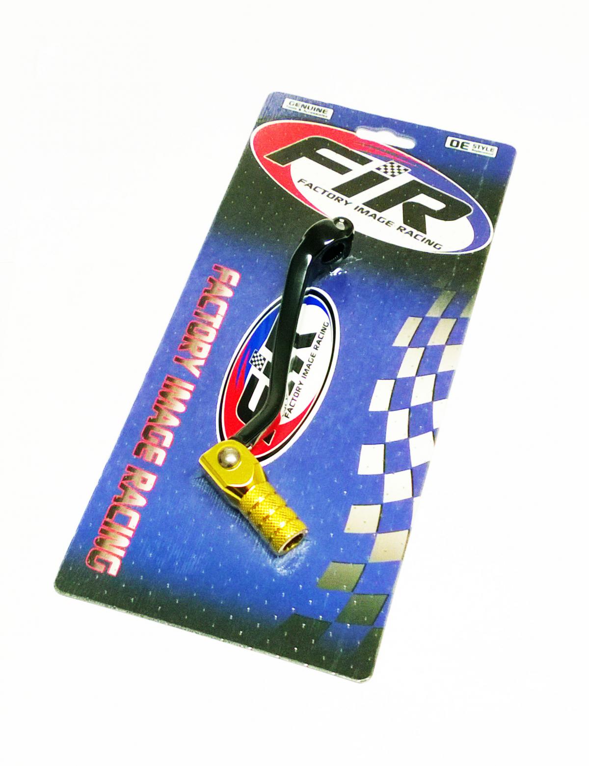 FIR Gear Lever Shift RMZ 450 05-07, Aluminium Forged 25600-35g00, Fir Brand, Black & Gold