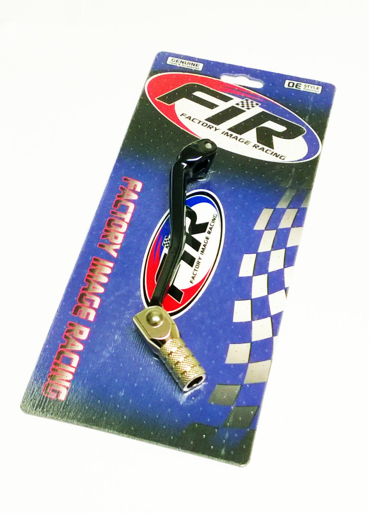 FIR Gear Lever Black KXF KLX 450, Aluminium Forged 13156-0084, Fir Brand, Black & Titanium