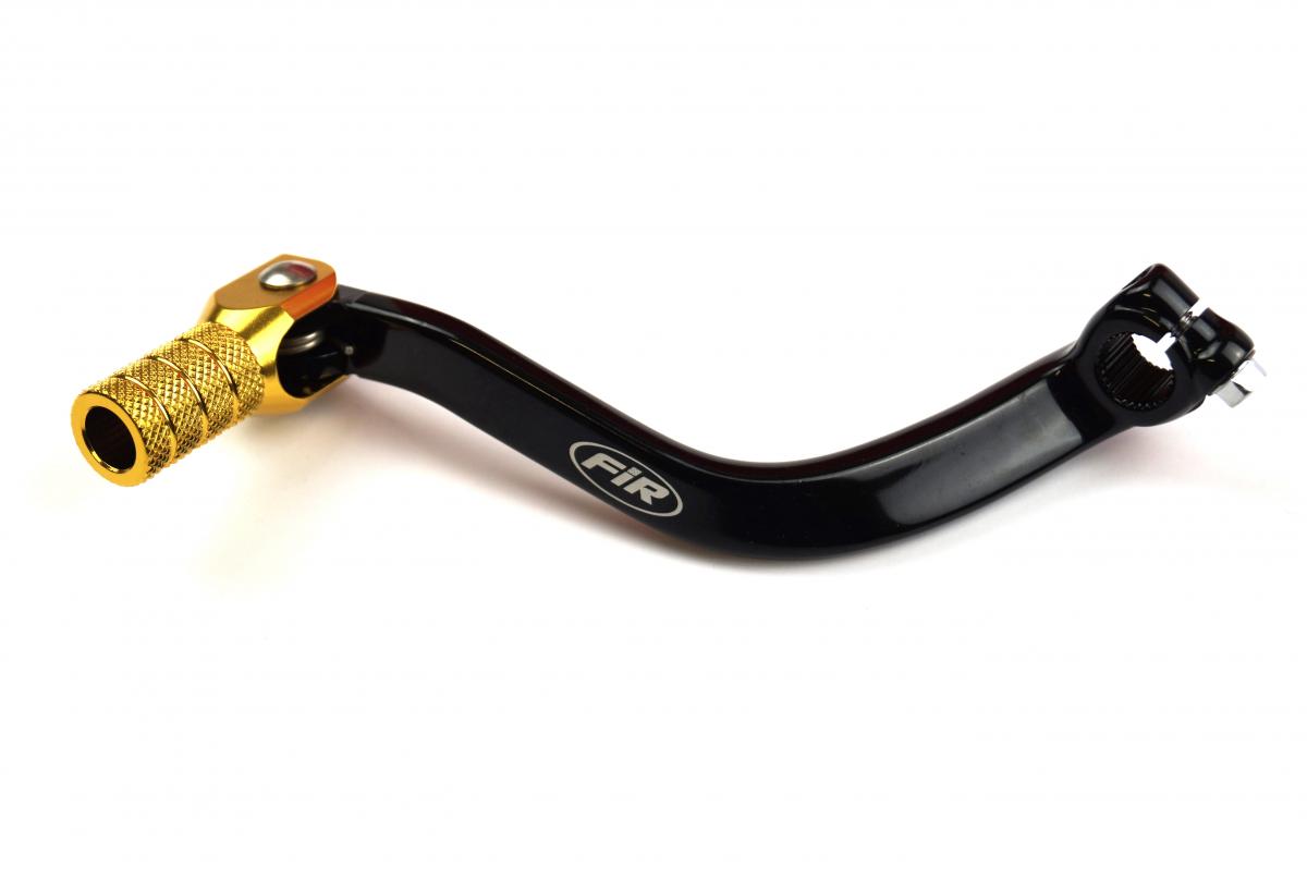 FIR Gear Lever Shift RM 250 94-08, Aluminium Forged 2560028e11, Fir Brand, Black & Gold
