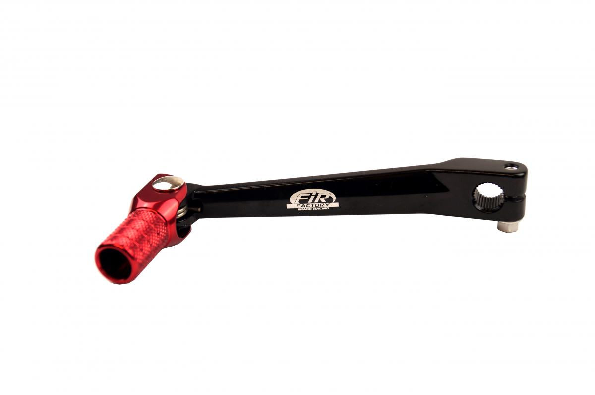 FIR Gear Lever Shift Black CRF80/100, Aluminium Forged 24701-kn4-a60, Fir Brand, Black & Red