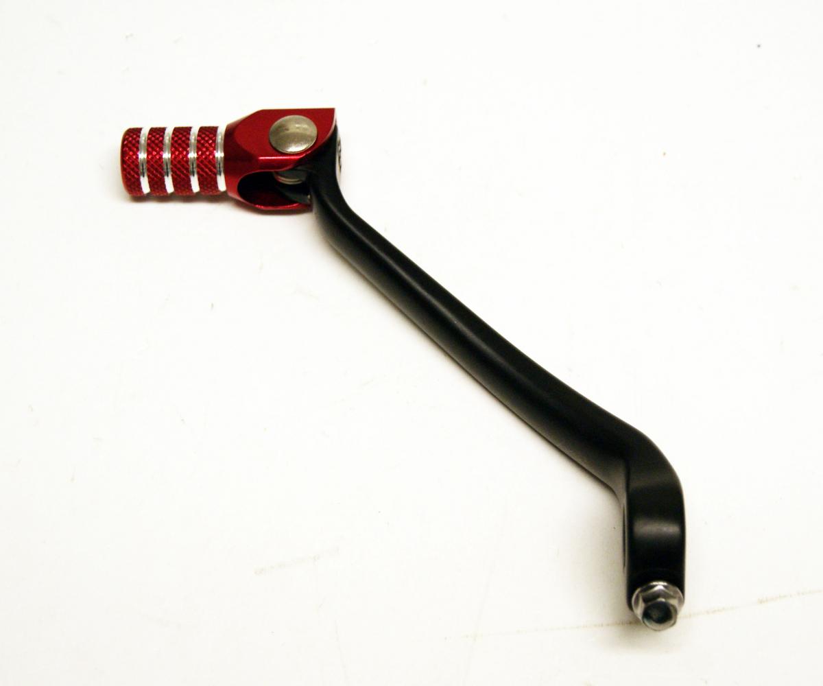 Rtech Plastics Gear Lever Alum Black / Red, KX450F 06-15 R-levc00kxf08