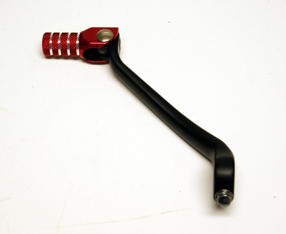 Rtech Plastics Gear Lever Alu. Black / Red, 09-16 CRF450R R-levc00crf04