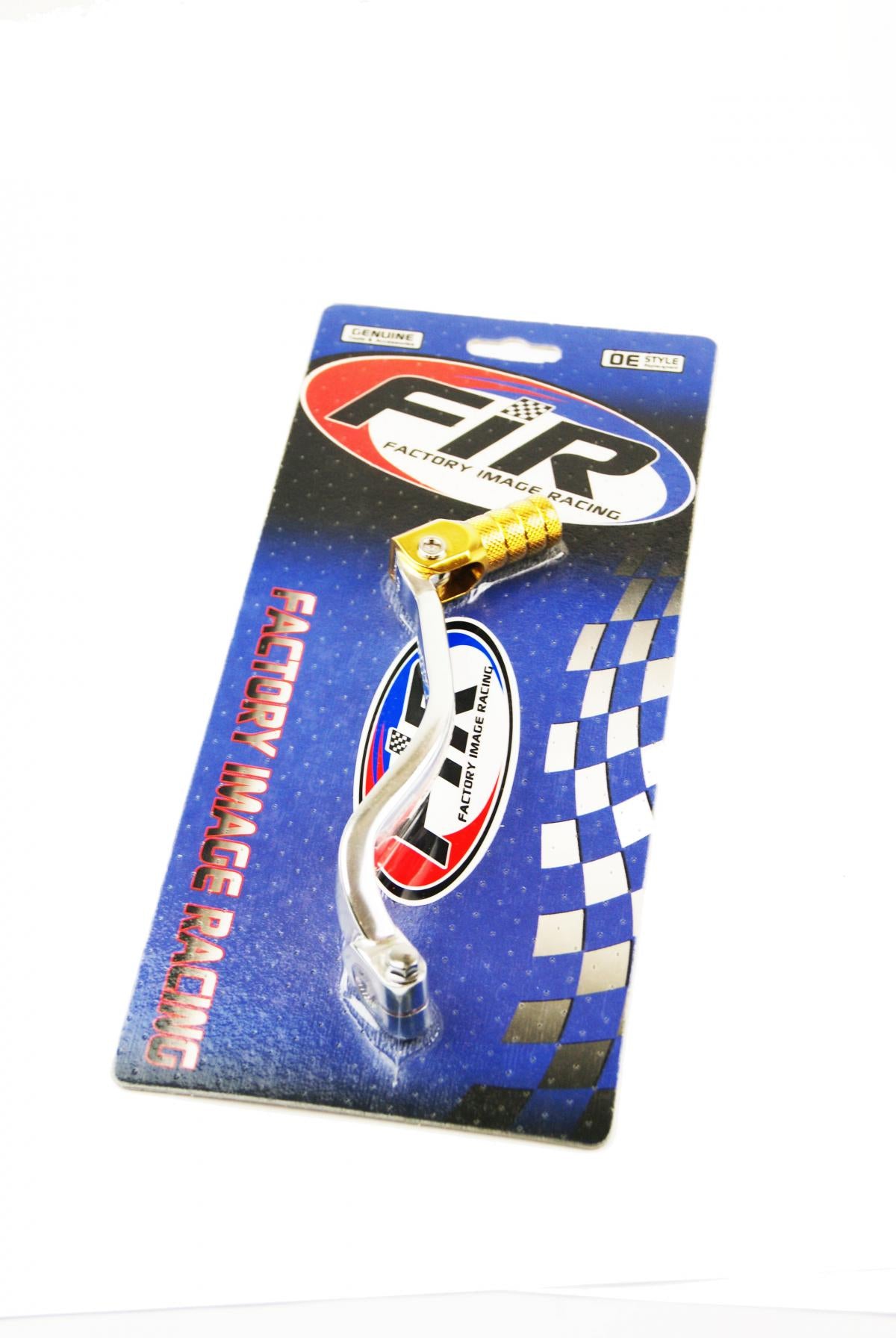 FIR Gear Lever Shift Silver / Gold, MX-06124-1gl, DRZ400 00-11, 25600-05d01