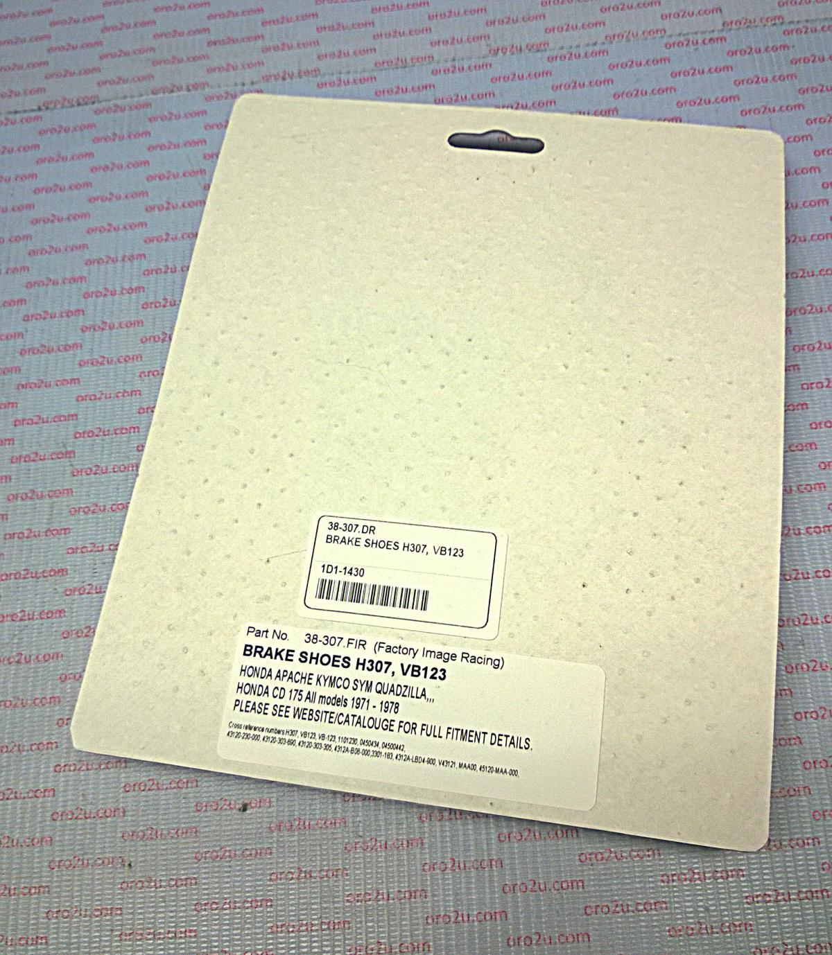 FIR BRAKE SHOES H307