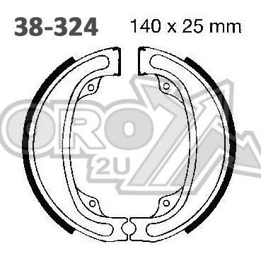 EBC Brake Shoes Ebc S324 H324, H324