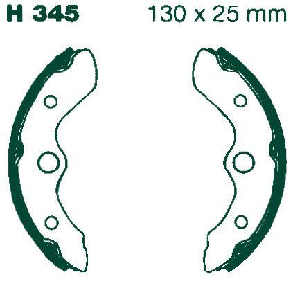 EBC Brake Shoes Set H345 Ebc