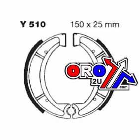 EBC Brake Shoes Y510 Ebc Yamaha