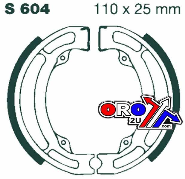 EBC Brake Shoes [ebc S604] VB310, 604, S604, 9134