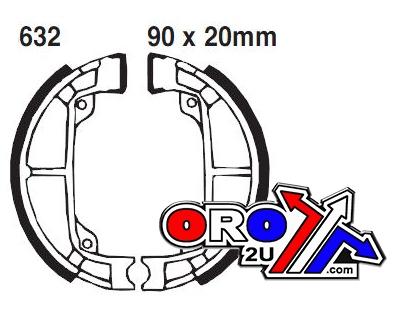 EBC Brake Shoes Suz S632 Ebc