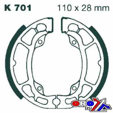 EBC Brake Shoes Kawasaki K701