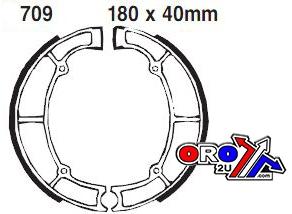 EBC Brake Shoes K709 Ebc, Kawasaki