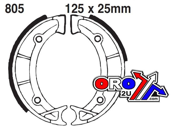 EBC Brake Shoes Ebc 805 Front, Ebc 805