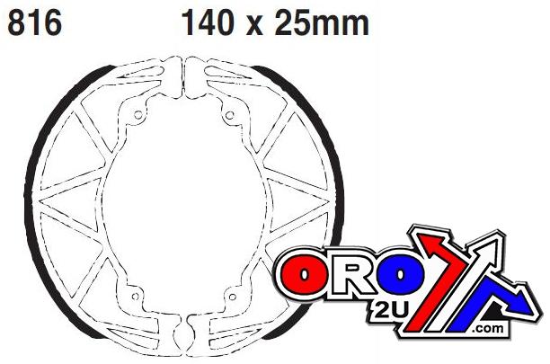 EBC Brake Shoes 816 Ebc