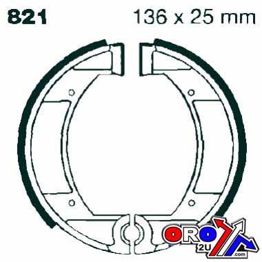 EBC Brake Shoes Ebc Grooved G821, 821g