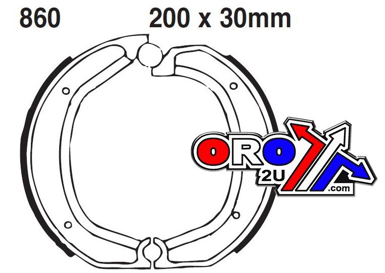 EBC Brake Shoes 860 Ebc