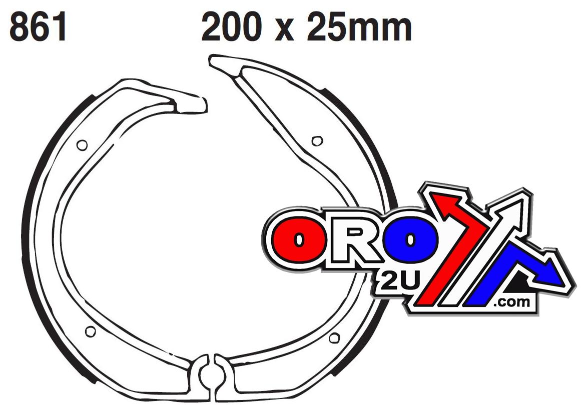 EBC Brake Shoes 861 Ebc