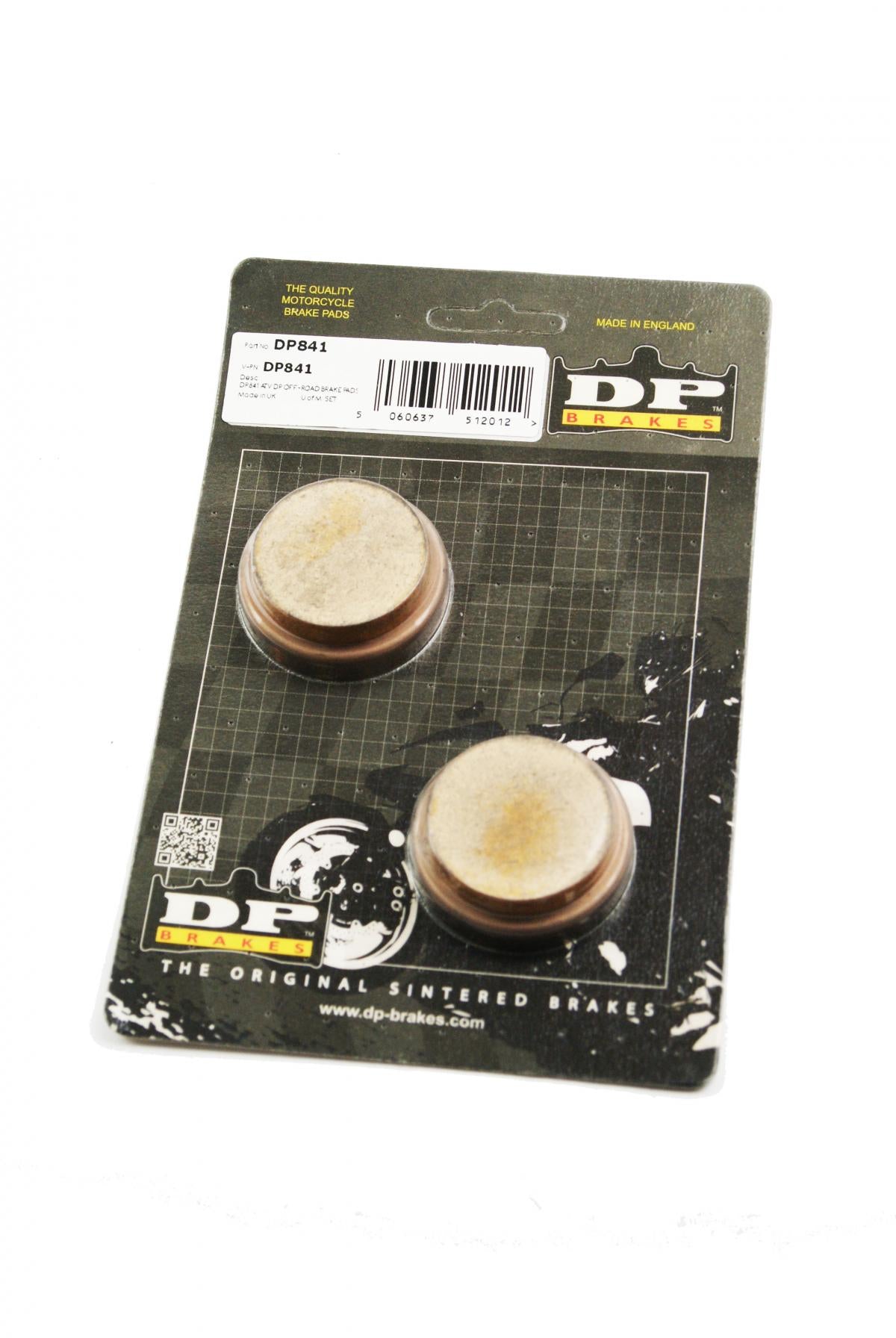 DP Brakes Brake Pads Sintered Dp Brakes, DP841 Premium Sintered Yfm ATV, 39-021