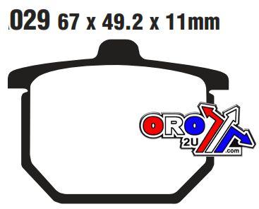 Sifam Brake Pads Sintered Metal 11mm, Sifam S1027bn, Gold