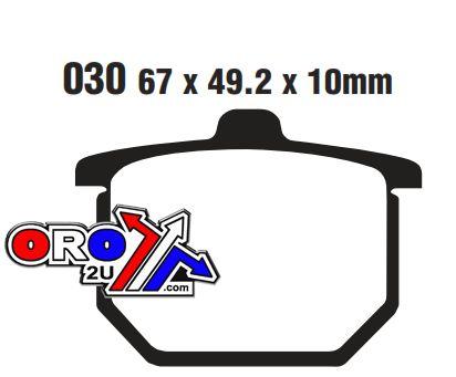 SIFAM BRAKE PADS SINTERED METAL 10mm S1027AN